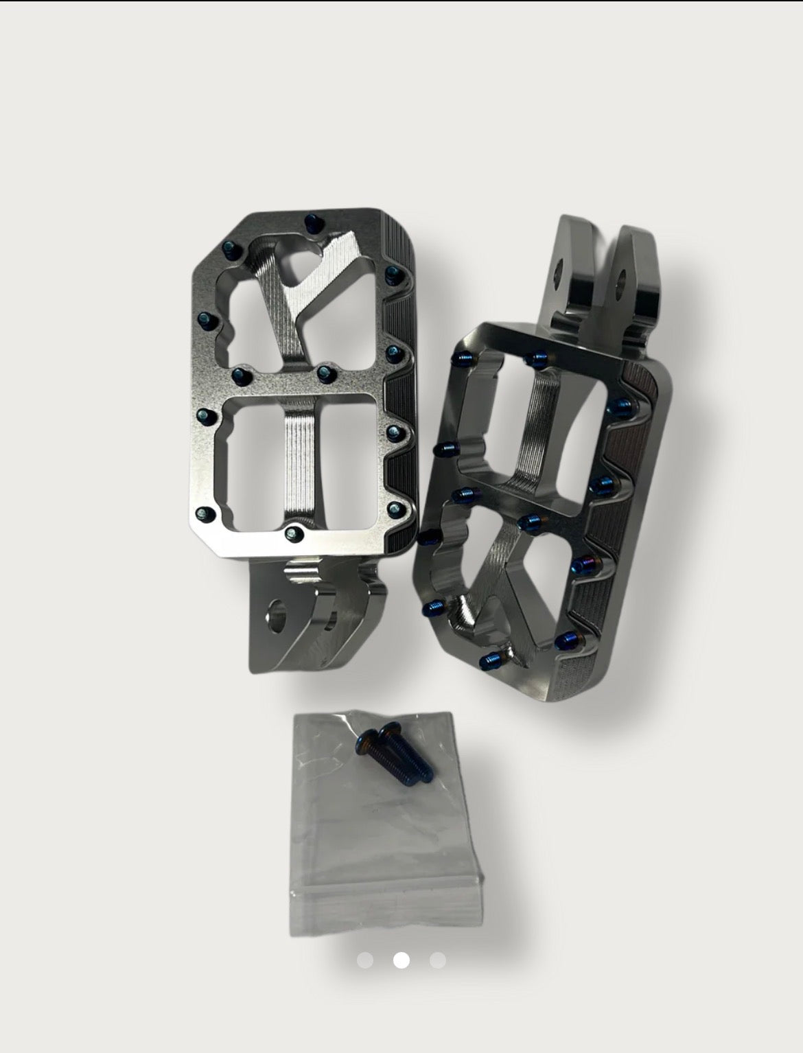 Silver pegs